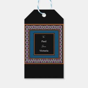MVB Mexican Monogram Able Accent Border Gift Tags