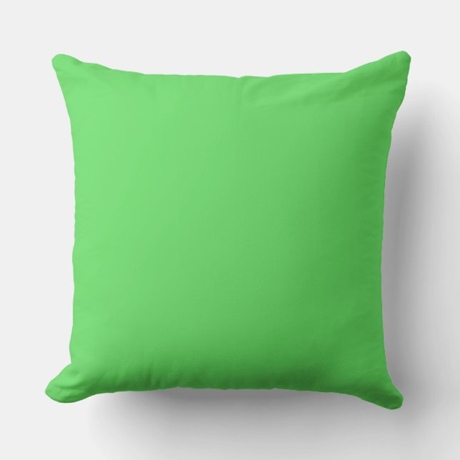 MVB Mint Green Solid Throw Pillow (Front)