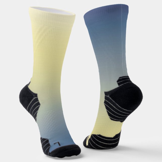 MVB Ombre Yellow Blue Socks (Angled)