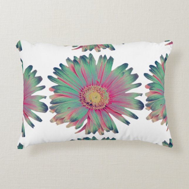 MVB Pastel Daisy Multi Colour Pillow-Design 2 Decorative Cushion (Front)