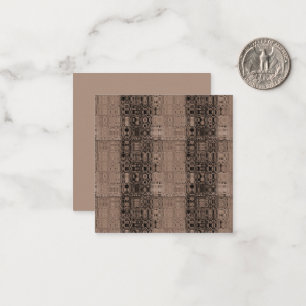 MVB Sepia-Faux Glass-Wrapping Paper Card