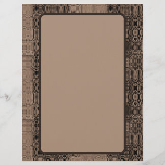 MVB Sepia-Faux Glass-Wrapping Paper Custom Letterhead