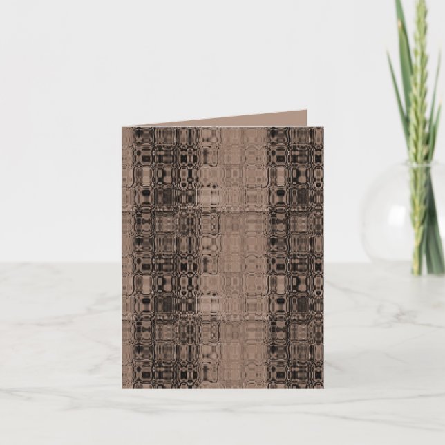 MVB Sepia-Faux Glass-Wrapping Paper Note Card (Front)
