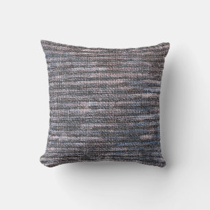 MVB Weathered Blue/Grey Faux Burlap design Cushion