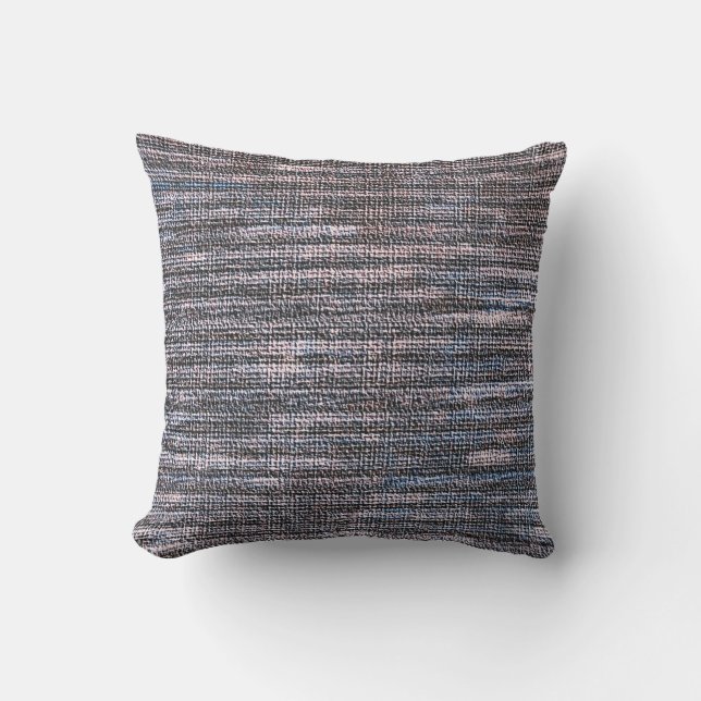 MVB Weathered Blue/Grey Faux Burlap design   Cushion (Front)