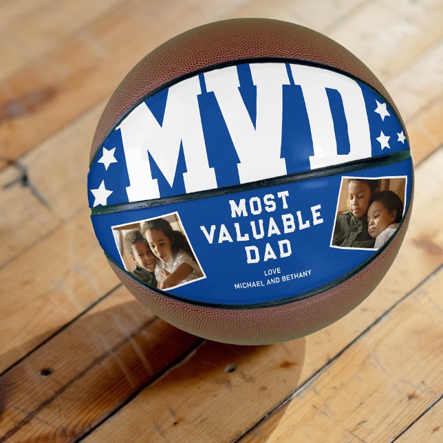 MVD Most Valuable Dad Two Photo Basketball (Creator Uploaded)