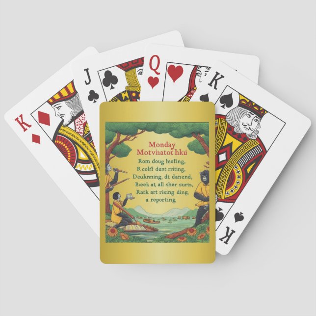 Mvotinoator Haiku Playing Cards (Back)