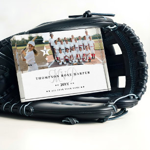 MVP Baseball Player Sports Photo Collage Keepsake