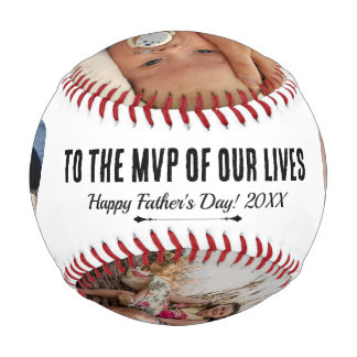 MVP of Our Lives with Custom Photos and Year Baseball