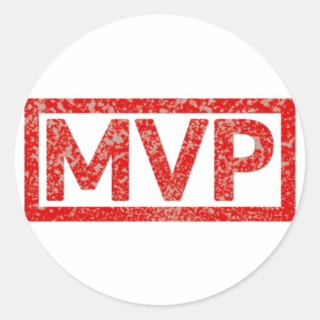 MVP Stamp Classic Round Sticker (Front)