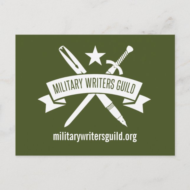 MWG logo postcard, Olive Drab Postcard (Front)