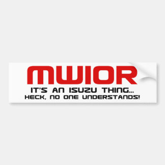 MWIOR Bumper Sticker