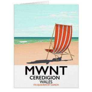 Mwnt, Ceredigion Wales travel poster