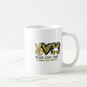 Mwpp Leopard Peace Love Cure Childhood Cancer Awar Coffee Mug