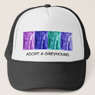 Mx4 design ADOPT A GREYHOUND trucker hat