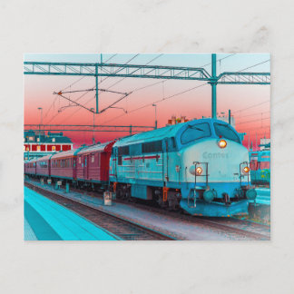 MX 1009 at Kalmar C, South Sweden Postcard