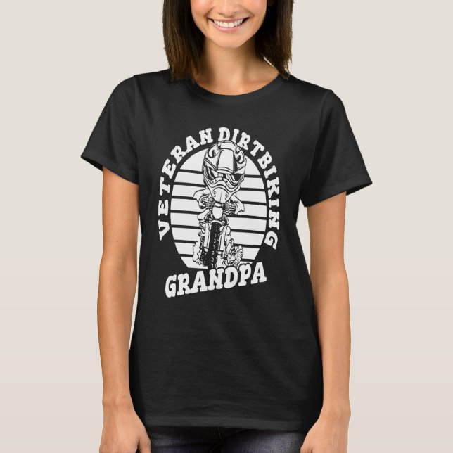 Mx Motocross Grandfather Bike  Biker Dirt Biking G T-Shirt (Front)