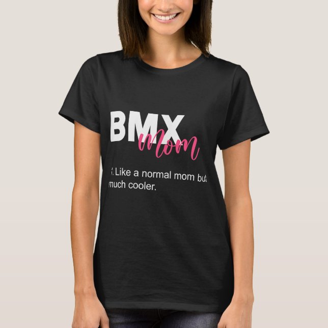 mx Mum Bike Racing Biker T-Shirt (Front)
