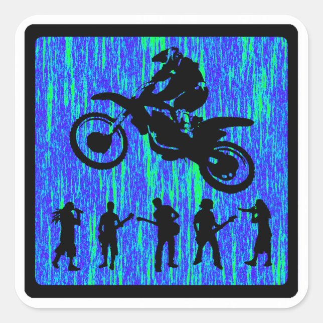 MX SPOON STYLED SQUARE STICKER (Front)