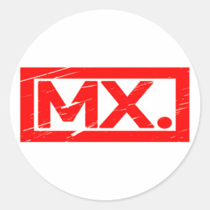 Mx. Stamp Classic Round Sticker