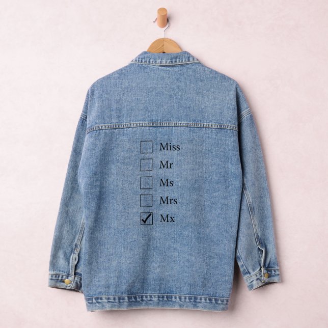 Mx Title (Five Options) Denim Jacket (Hangar)