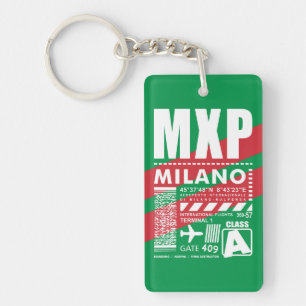 MXP Milan Airport Key Ring