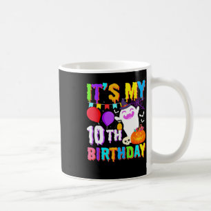 My 10th Birthday Gifts Ghost Pumpkin Halloween Cos Coffee Mug