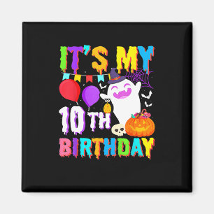 My 10th Birthday Gifts Ghost Pumpkin Halloween Cos Magnet
