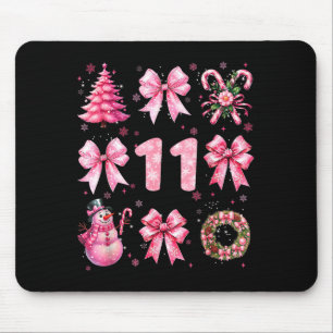 My 11th Birthday Nk Santa Coquette Snowman 11 Year Mouse Pad