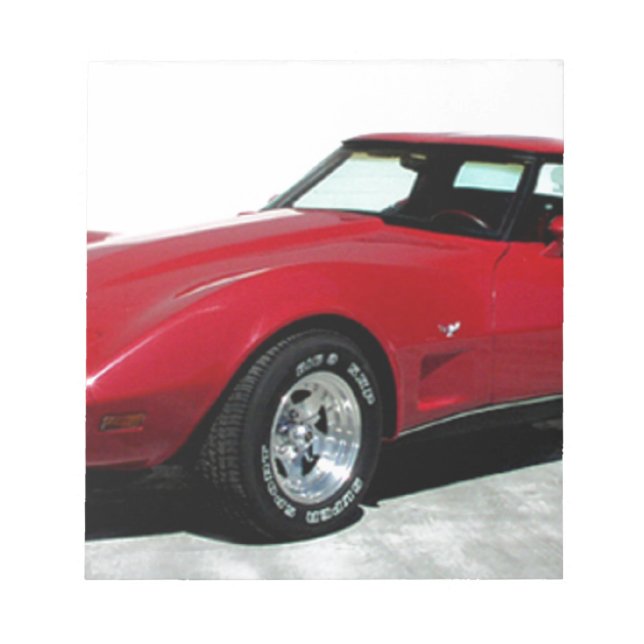 My 1979 Red Corvette Notepad (Front)