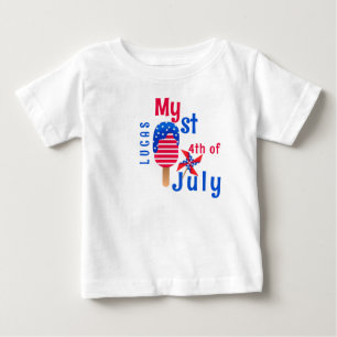 My 1st 4th Of July Cute Baby Boy  T-Shirt