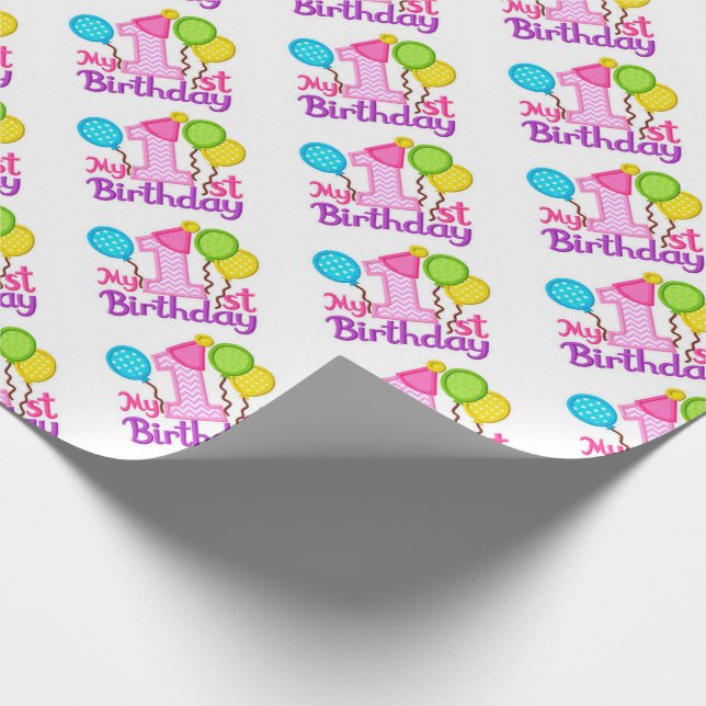 My 1st Birthday Wrapping Paper (Corner)