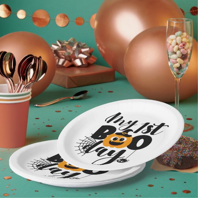 My 1st BOO Day Paper Plate (Multi)