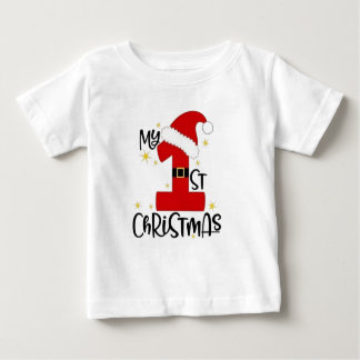 My 1st Christmas - Festive Baby T-Shirt Design