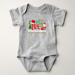 My 1st Christmas Infant Holiday Baby Bodysuit