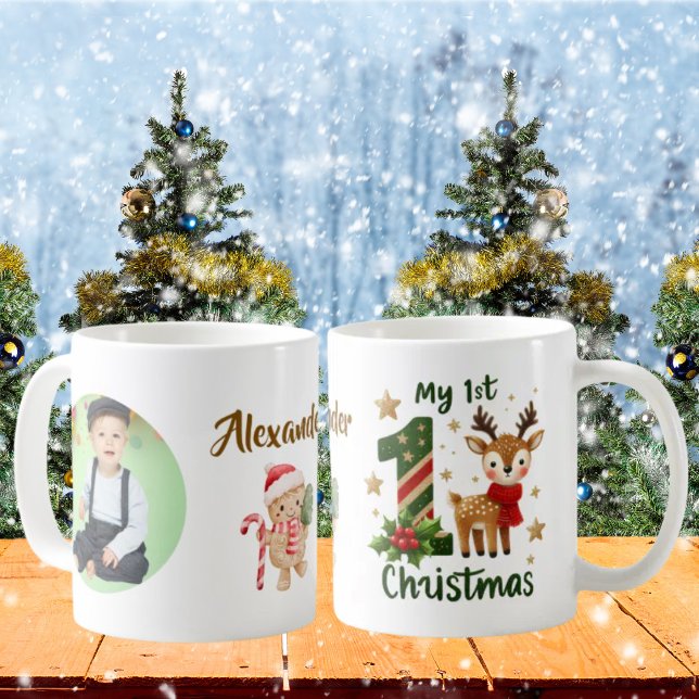 My 1st Christmas Little Reideer Photo Coffee Mug (Creator Uploaded)