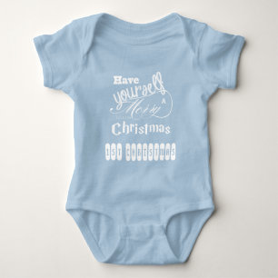 My 1st Christmas Merry Little Christmas Baby Bodysuit