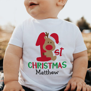 My 1st Christmas Personalised Kid Baby T-Shirt