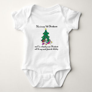 My 1st Christmas T-Shirt Baby Bodysuit