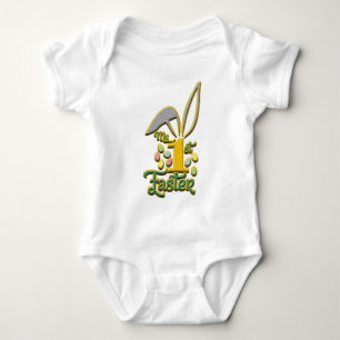 My 1st Easter Baby Unisex White Bodysuit - Easter