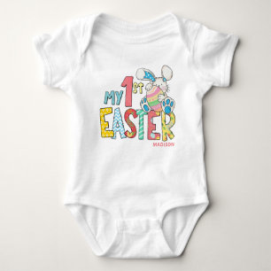 My 1st Easter Cute Baby Bunny Rabbit Personalised Baby Bodysuit