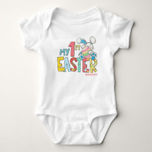 My 1st Easter Cute Baby Bunny Rabbit Personalised Bodysuit