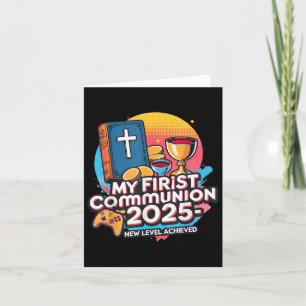 My 1st First Communion 2025 Video Game Controller Card