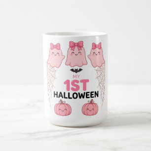 My 1st Halloween Baby Girl Pink Ghost Mug