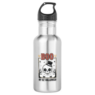 My 1st Halloween Baby Skull Vintage Engraving Shir 532 Ml Water Bottle