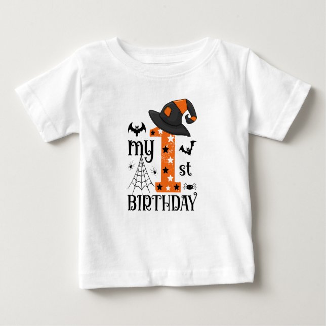 My 1st Halloween Birthday Baby T-Shirt (Front)