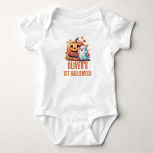 My 1st Halloween Kawaii Pumpkin Baby Bodysuit