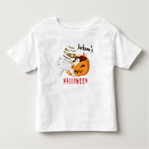 My 1st Halloween Pumpkin Ghost Personalised Toddler T-Shirt