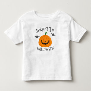 My 1st Halloween Pumpkin Personalised Toddler T-Shirt