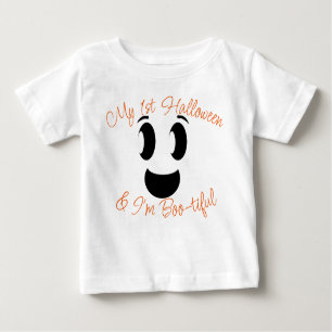 My 1st Halloween Script Ghost Baby T-Shirt